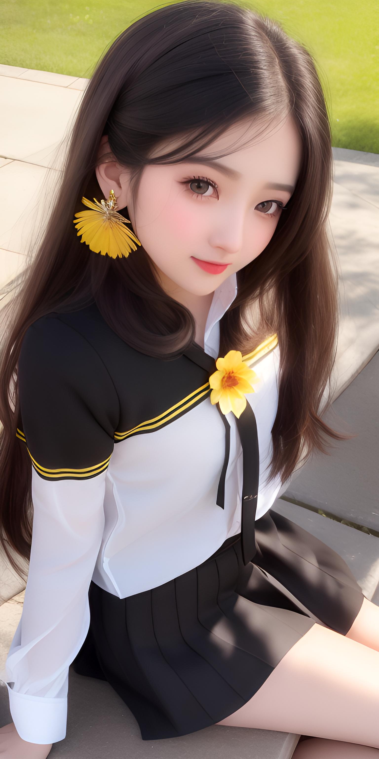 明媚少女