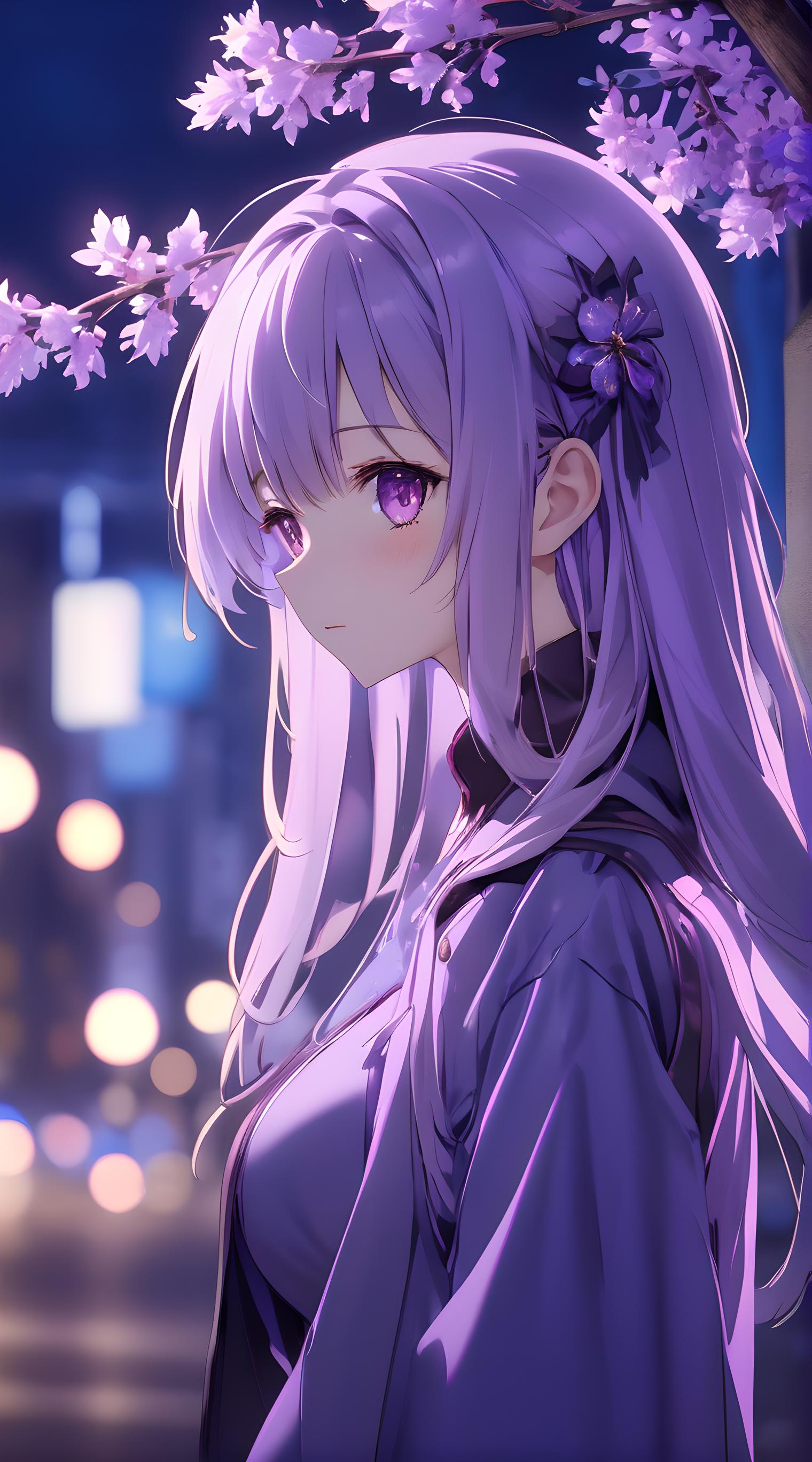 夜照紫薇