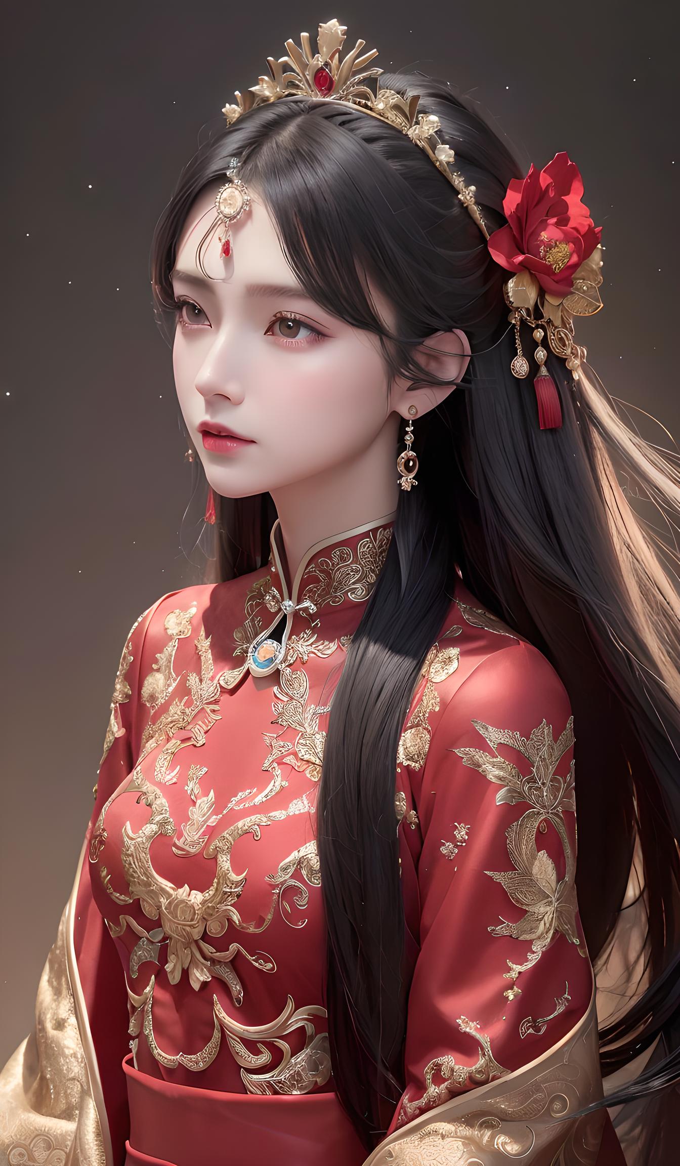 婚服女