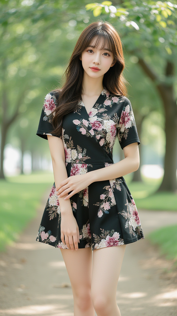 树林里的女孩