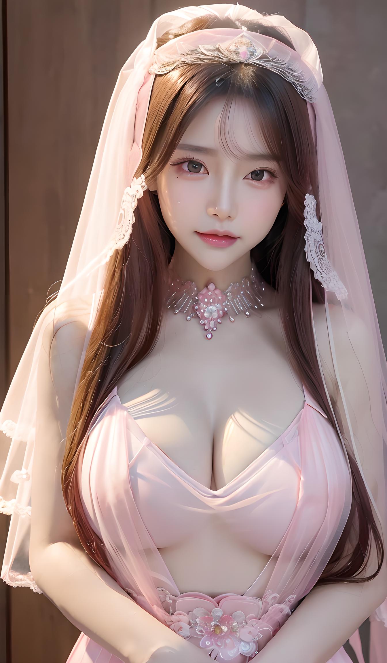 粉色新娘