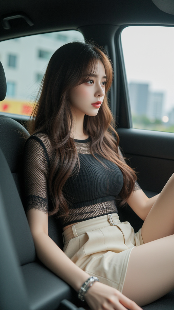 汽车里的女孩