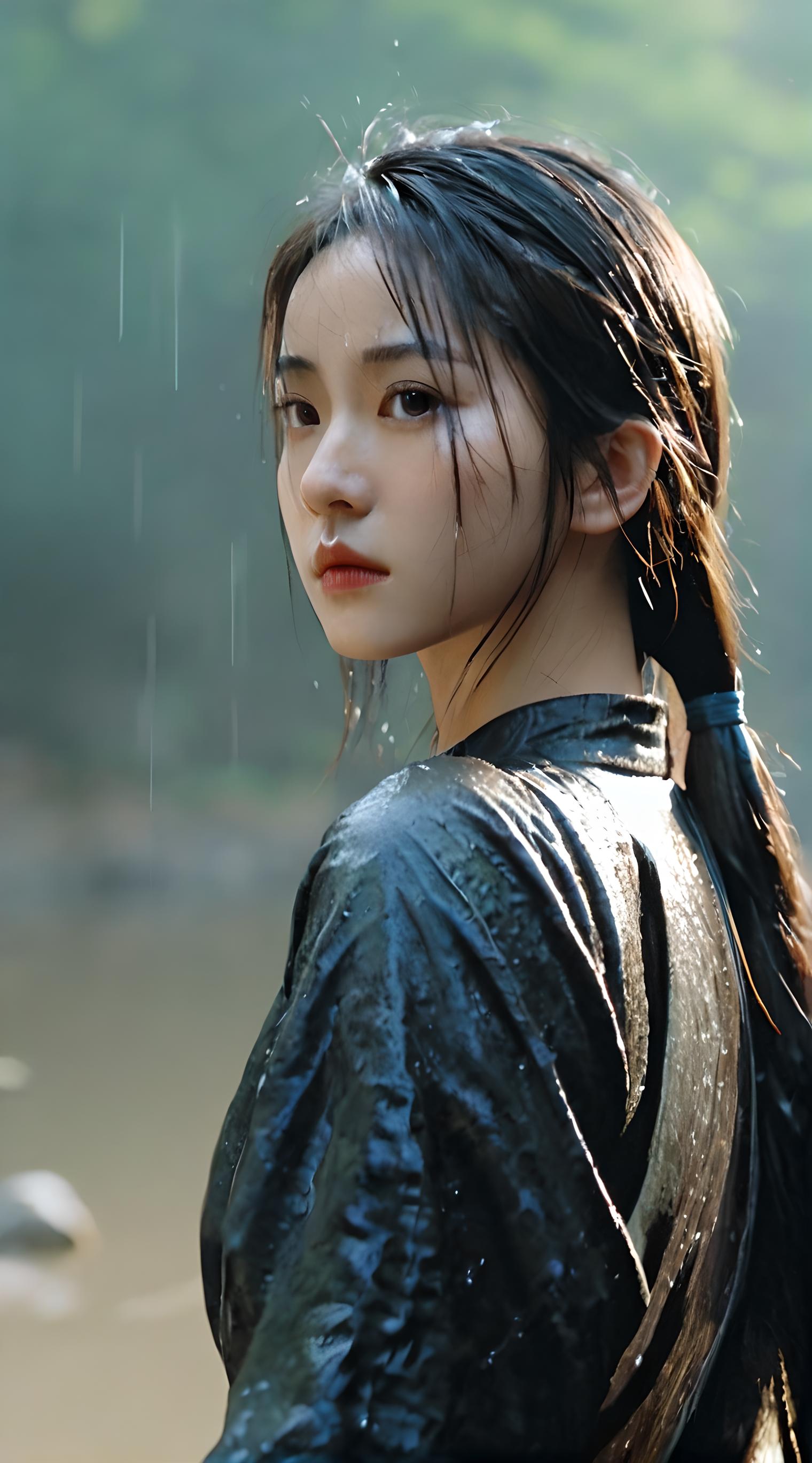 雨中女郎