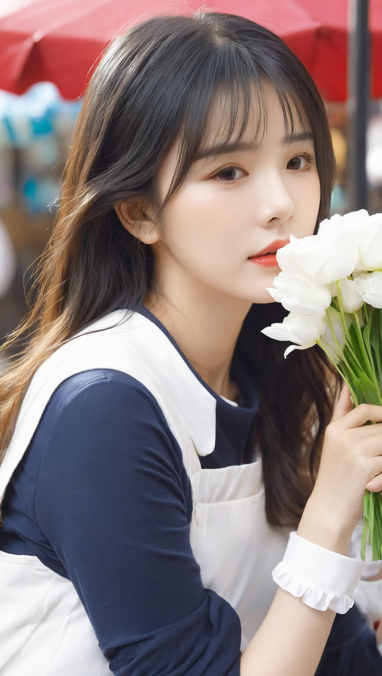拿花女孩