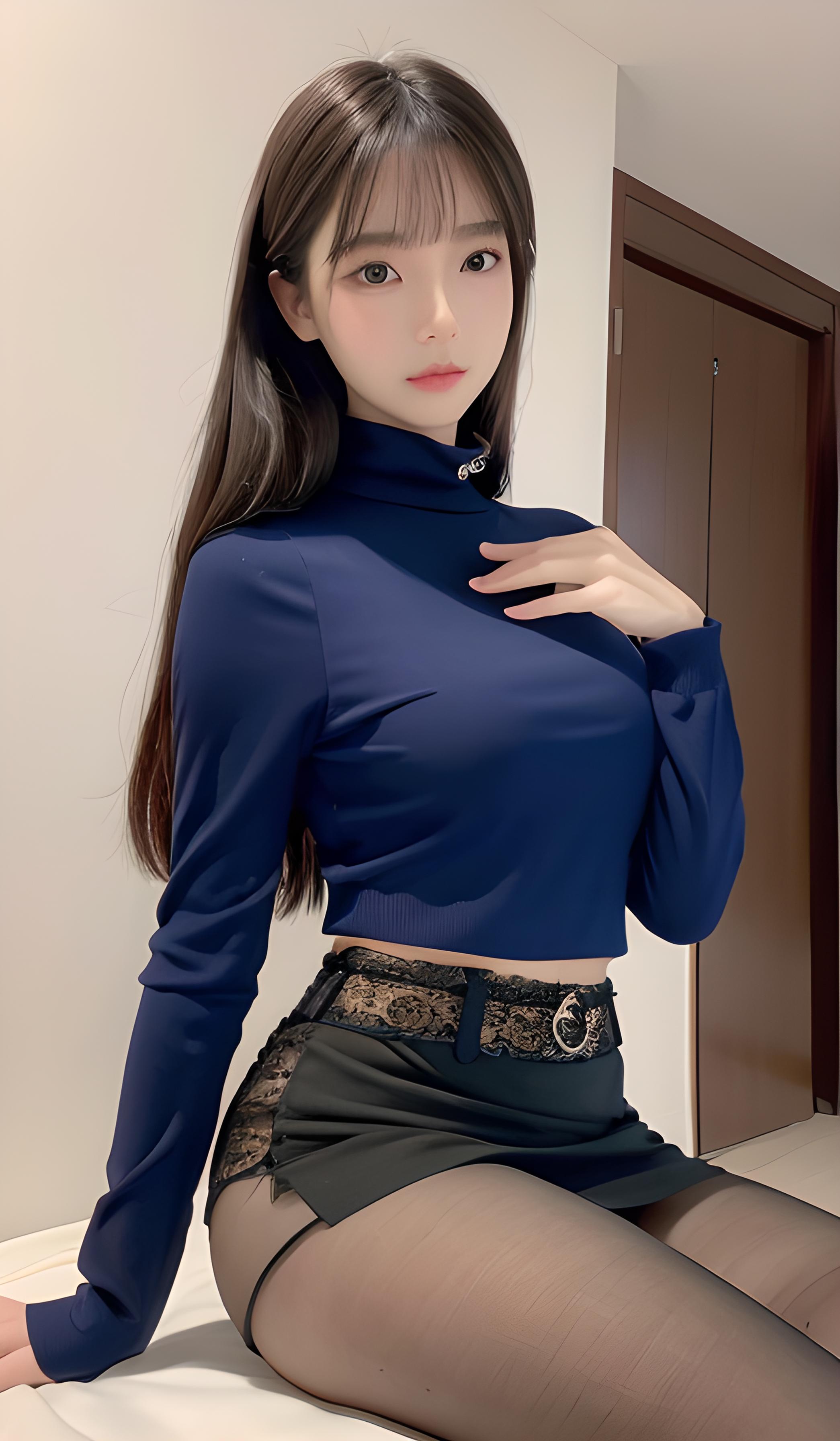 黑丝美女