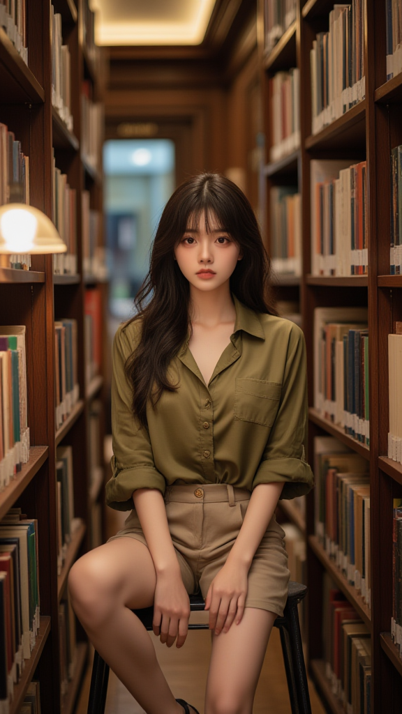 图书馆女孩