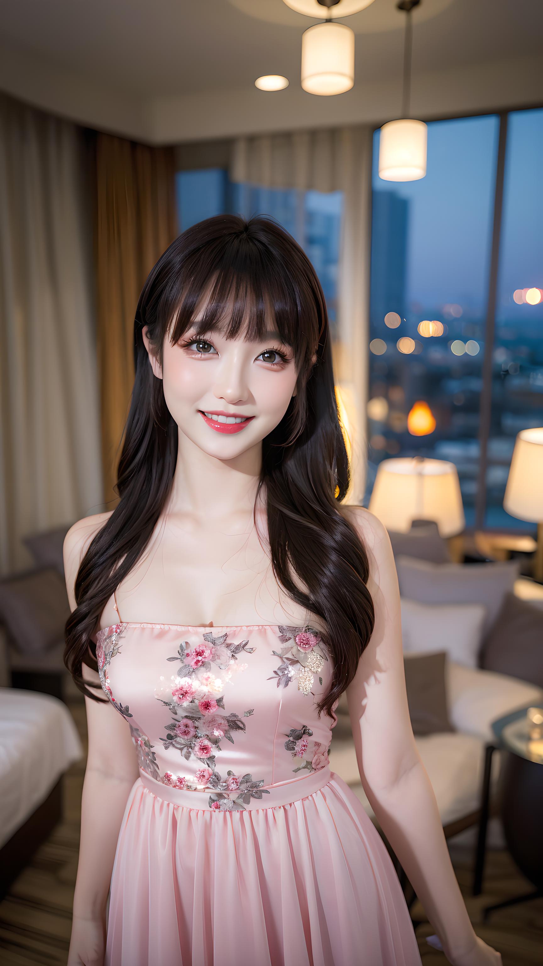华丽视觉盛宴美女配美景