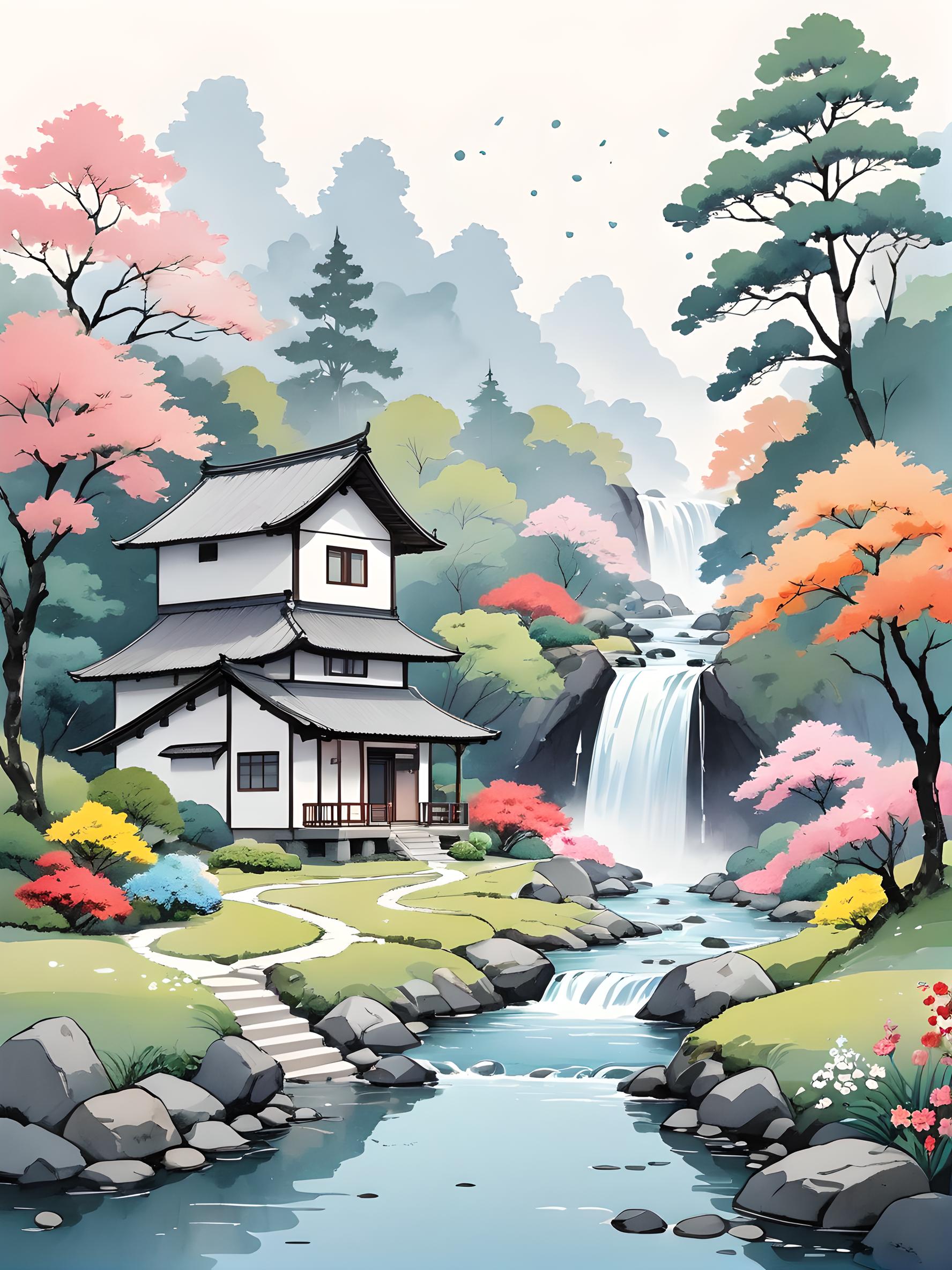 唯美插画