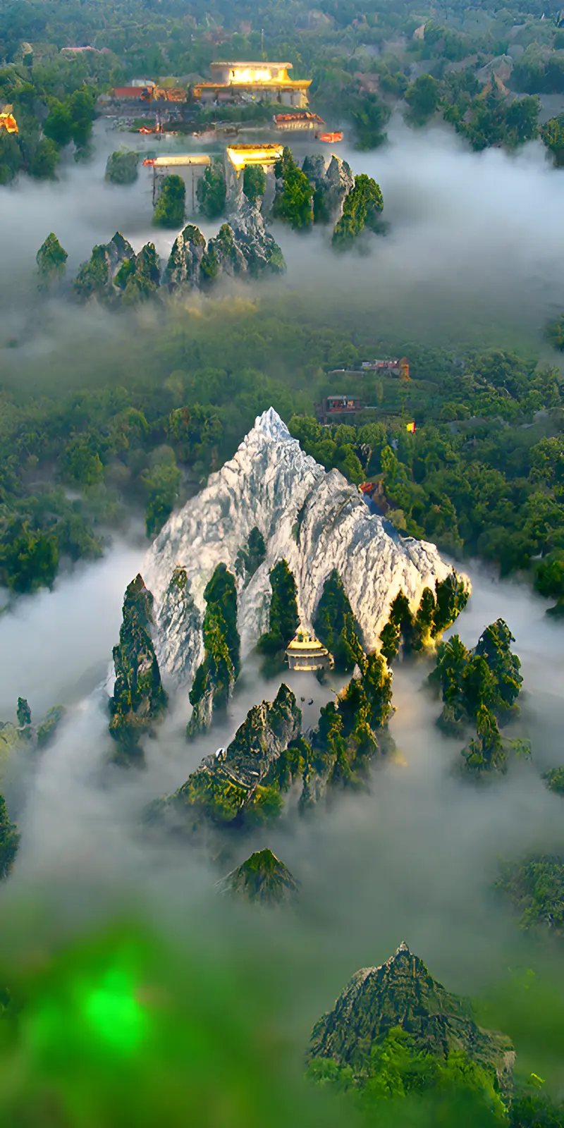 山，寺庙