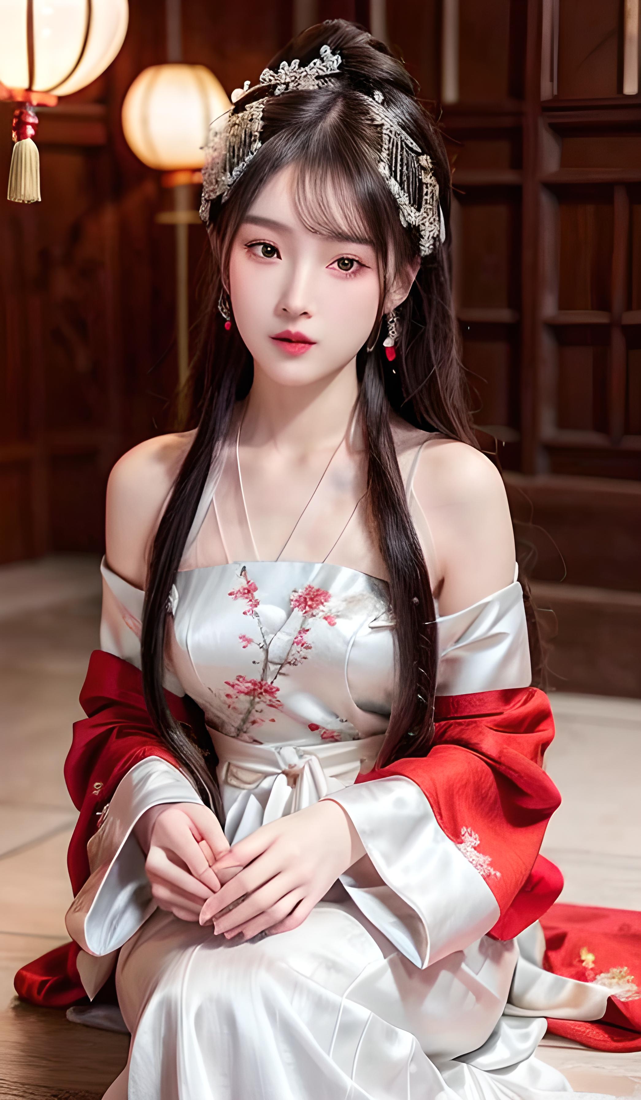 一键同款，稳定出图，汉服少女