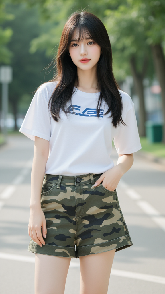 迷你短裤女孩