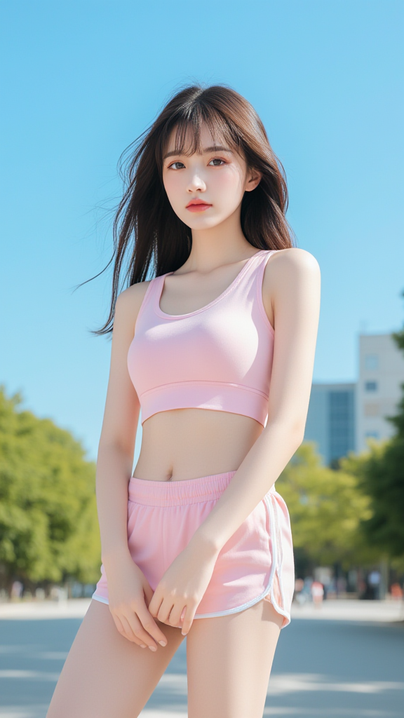 运动套装女孩