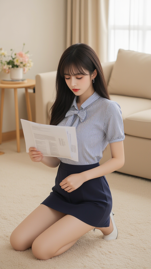 职业装女孩