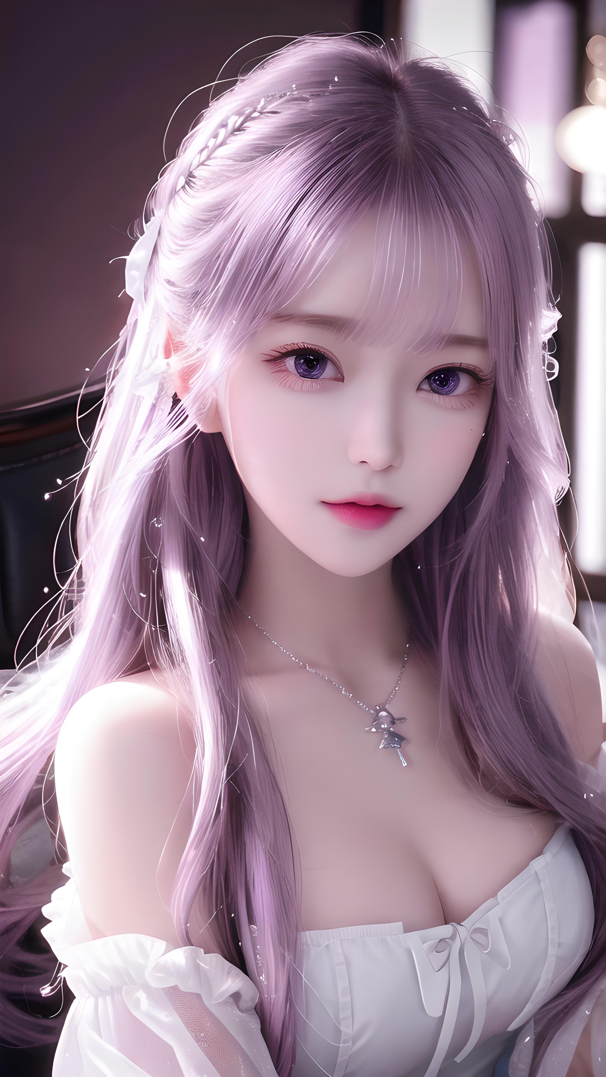 紫瞳美少女