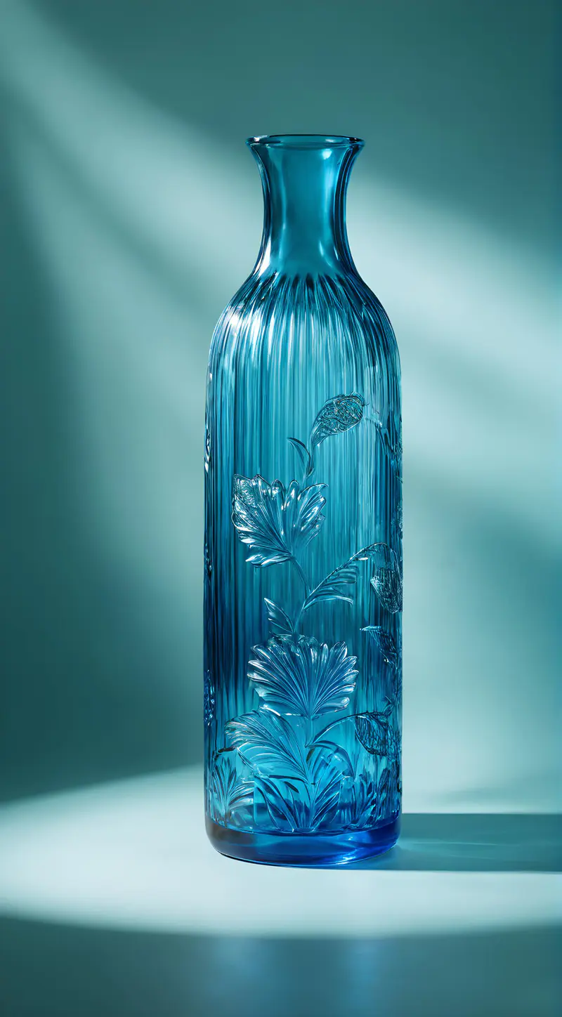 水蓝色花瓶