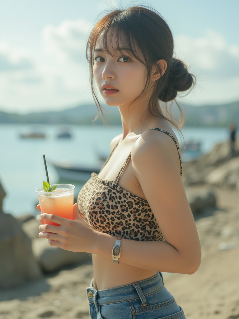 普通的豹纹女孩