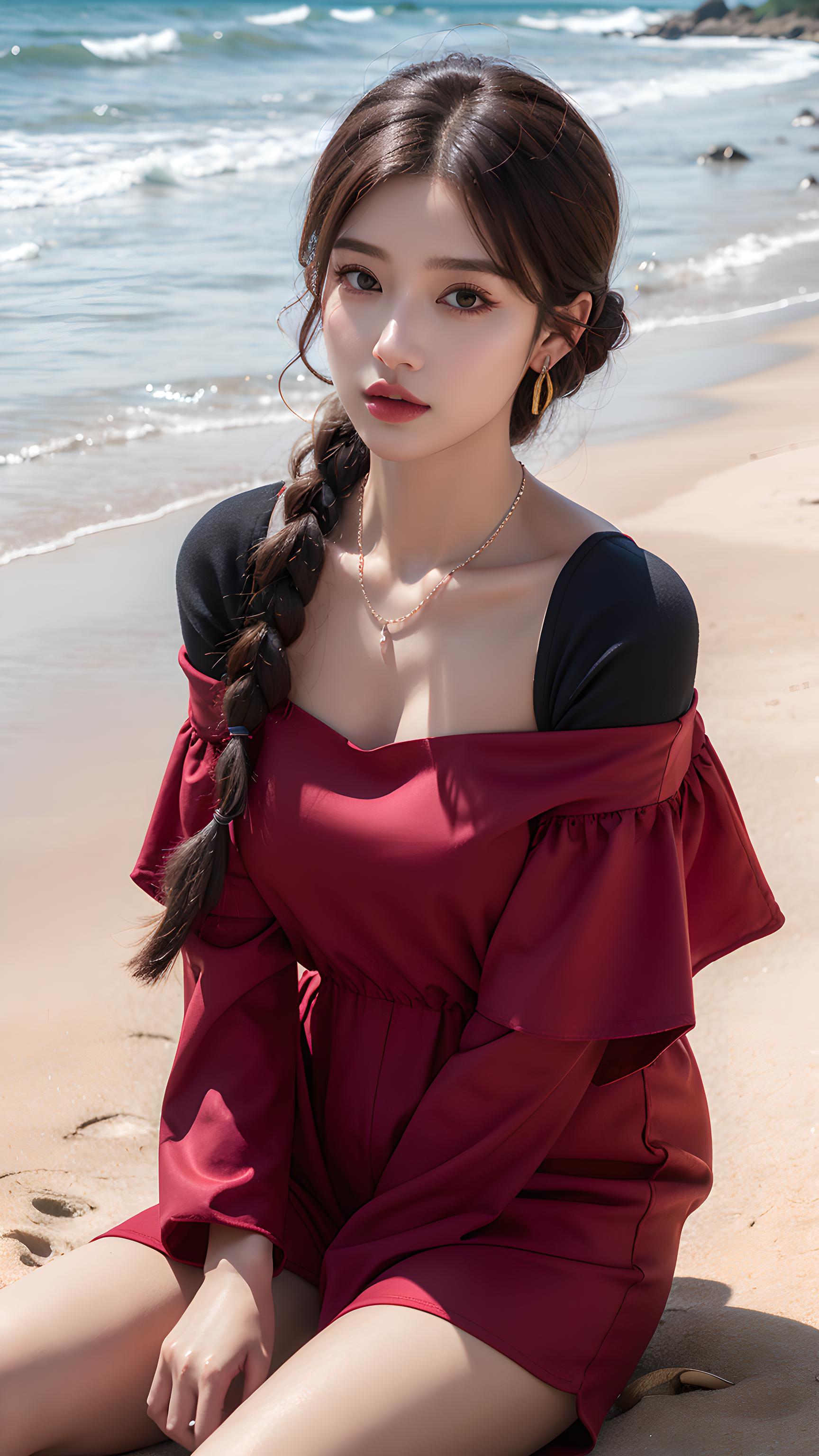 海滩美女