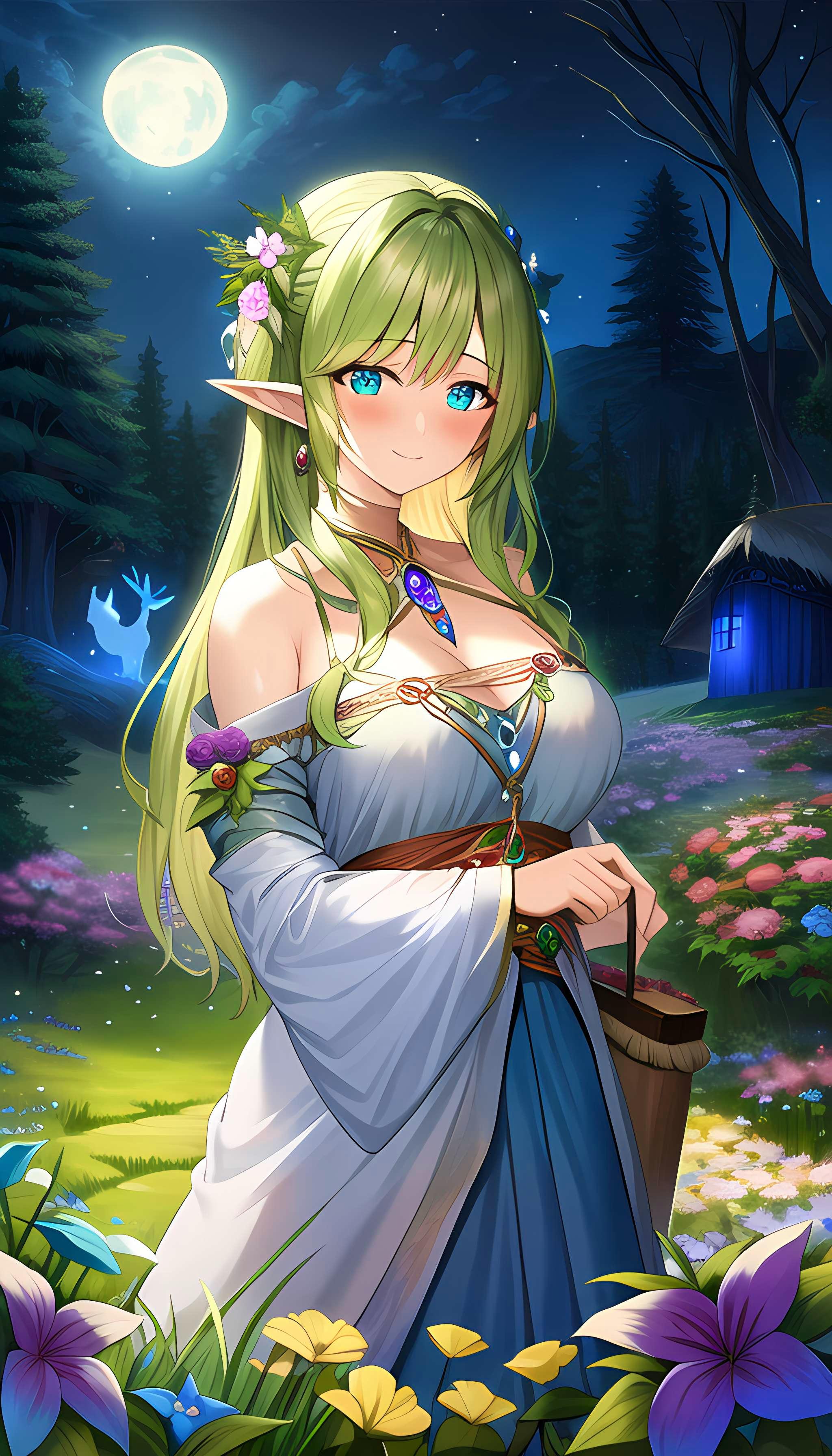 美丽的精灵姑娘