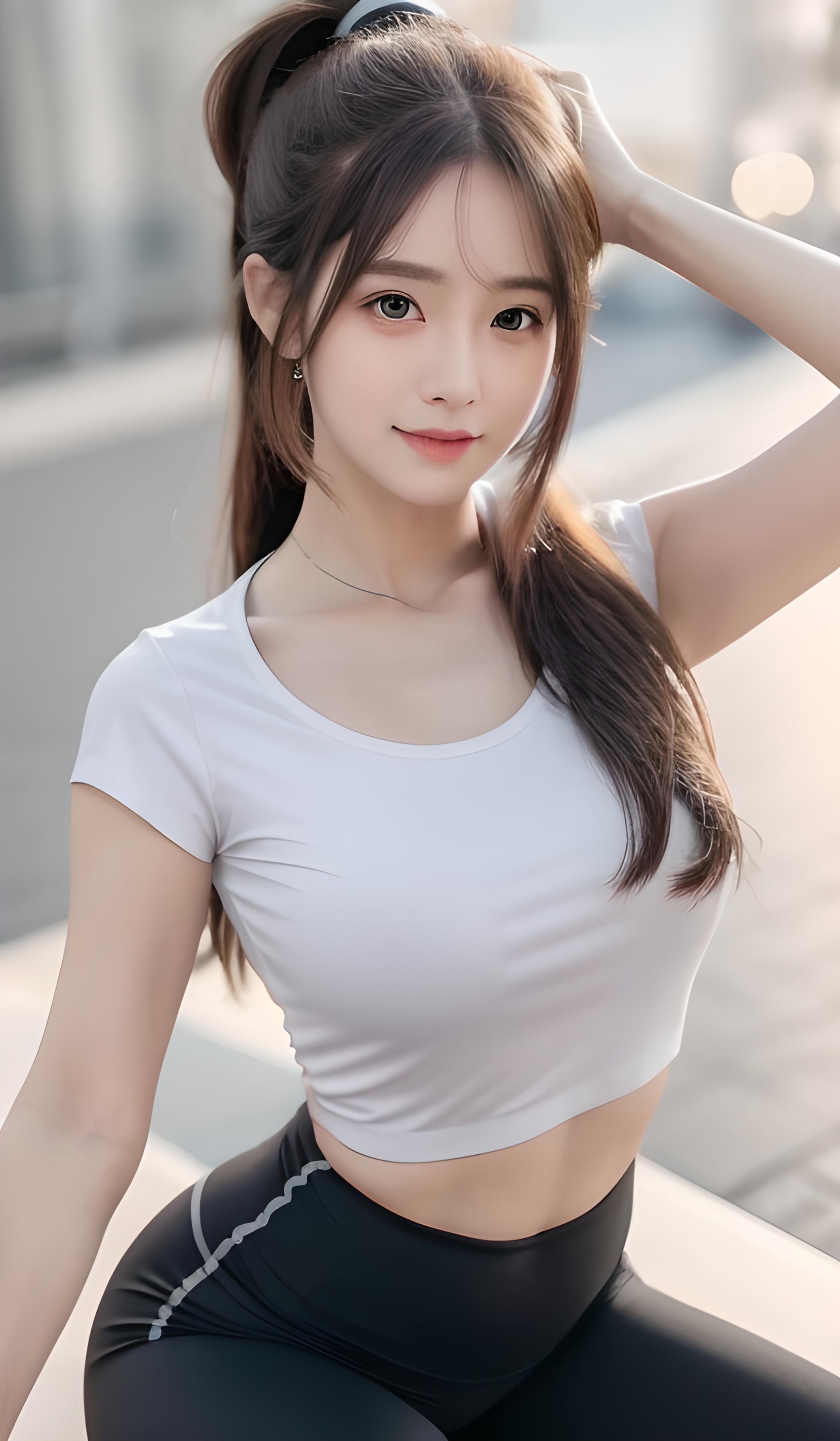 紧身美女