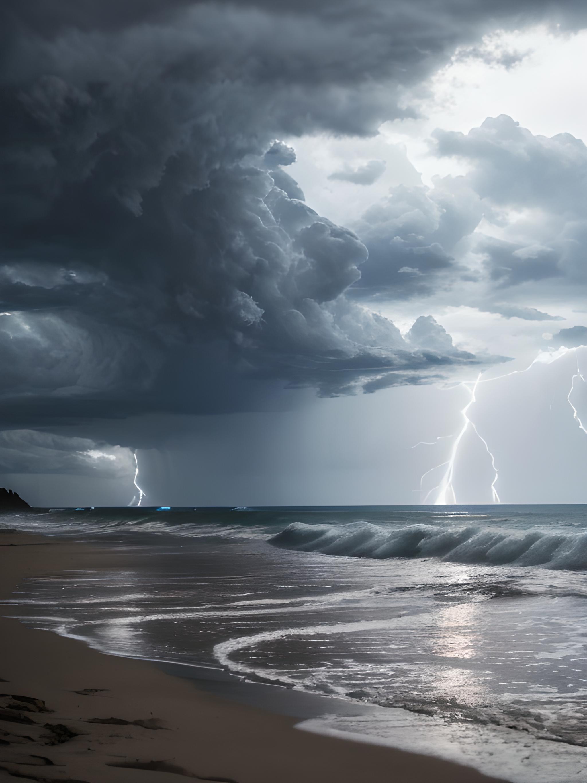 海岸线雷暴