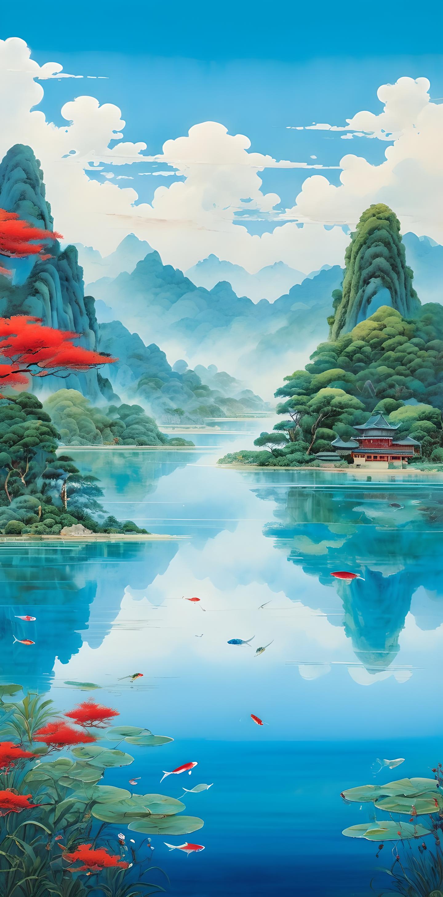 工笔-风景