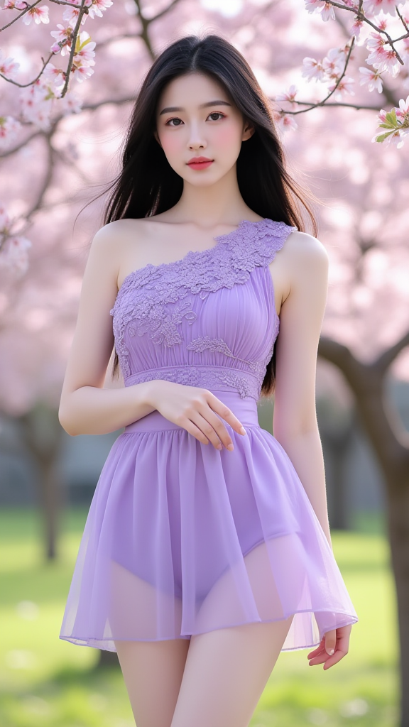 蕾丝连衣裙女孩
