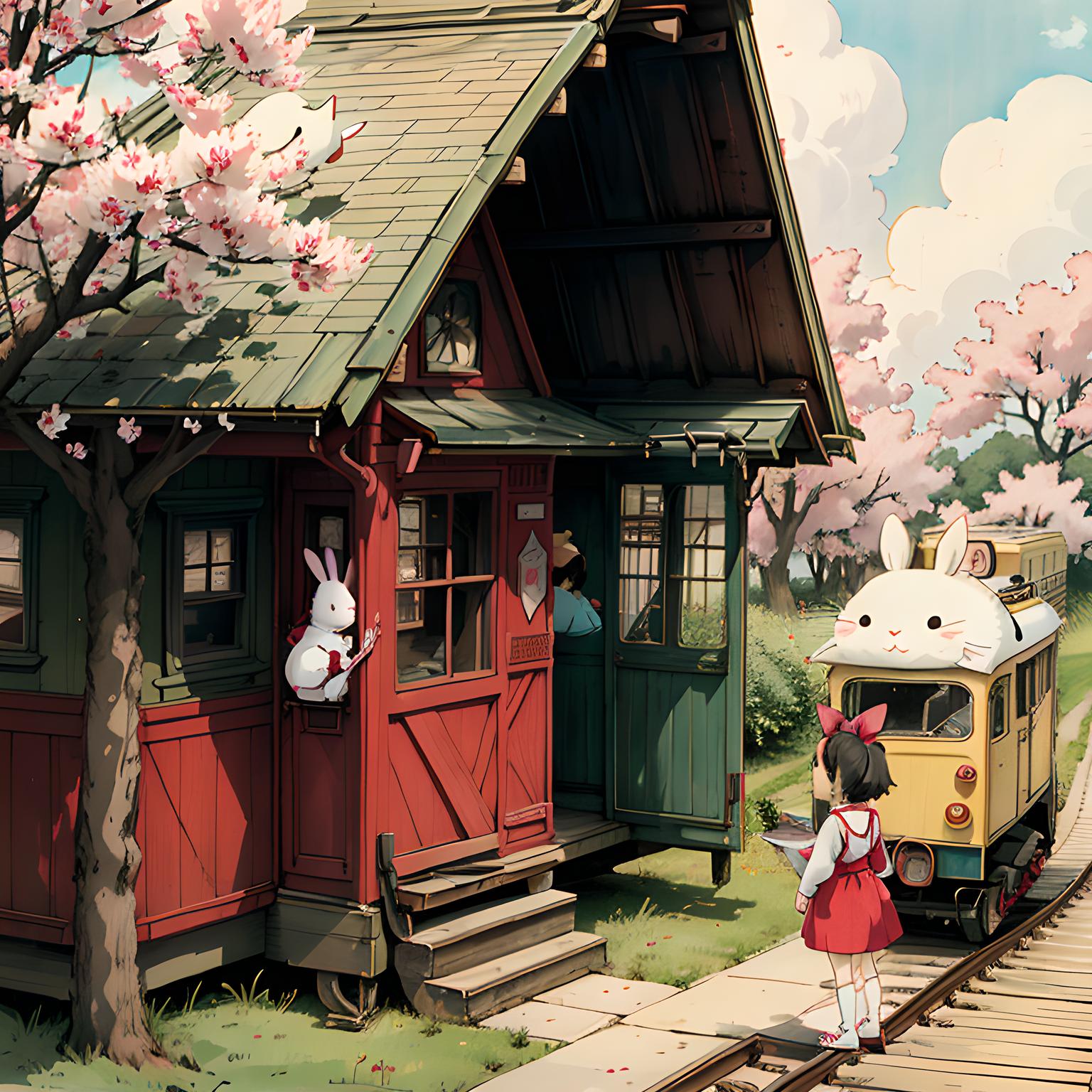宫崎骏开往春天的小火车