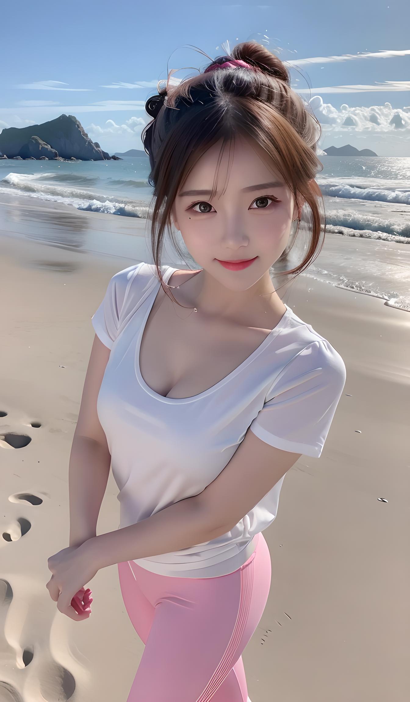 海边美女