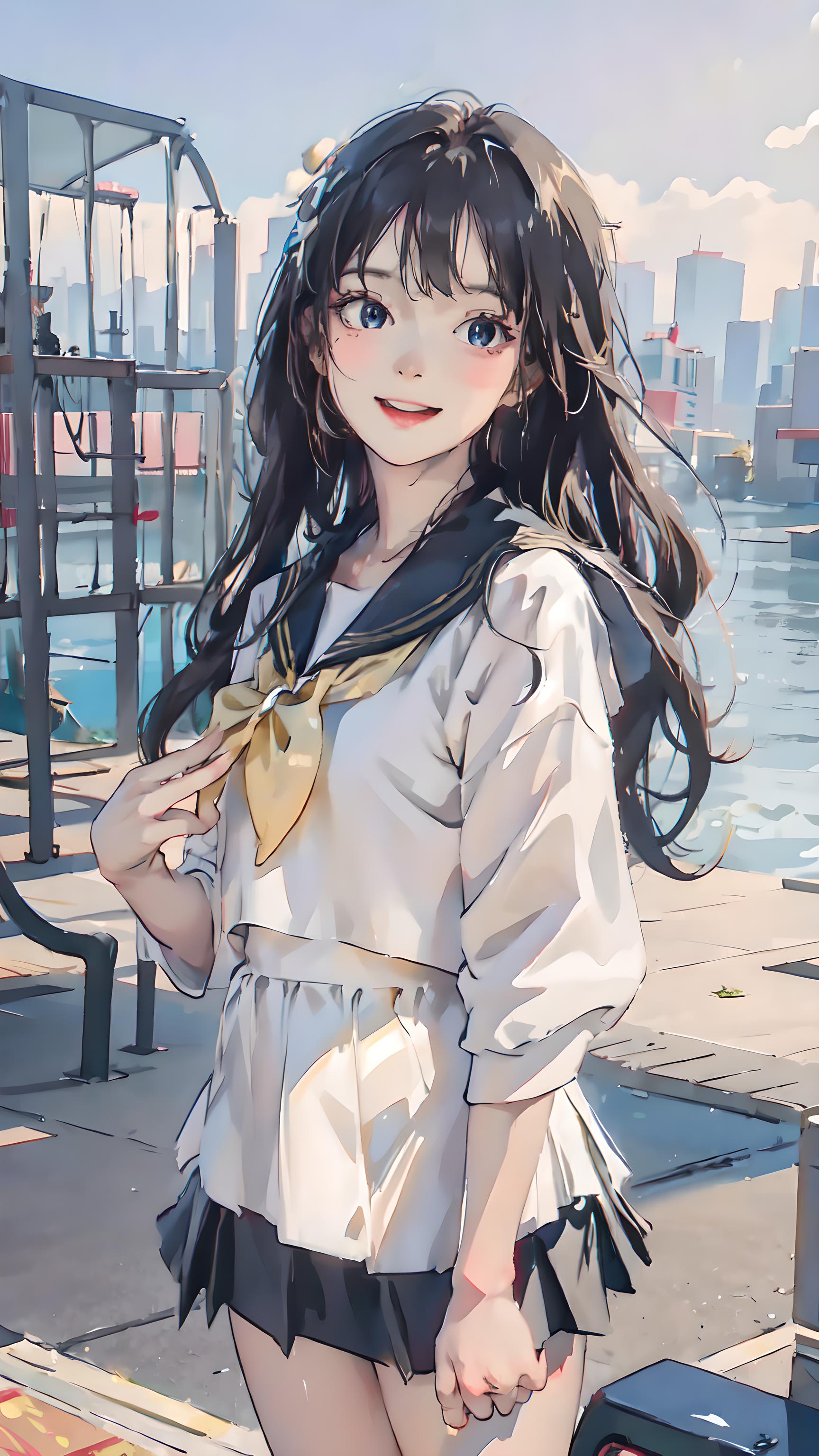 像不像你女朋友-淡彩插画
