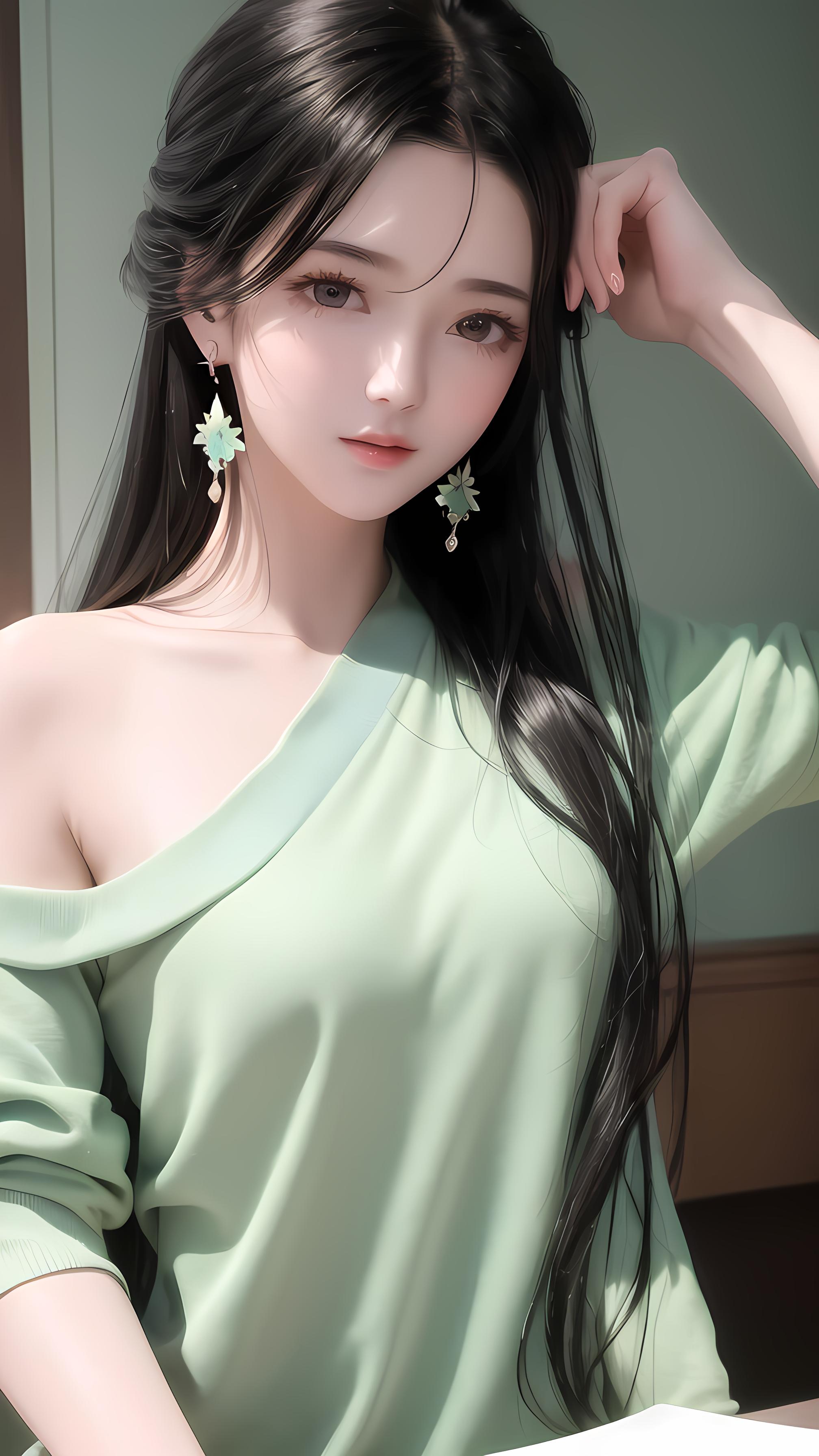 青春靓丽的现代美少女