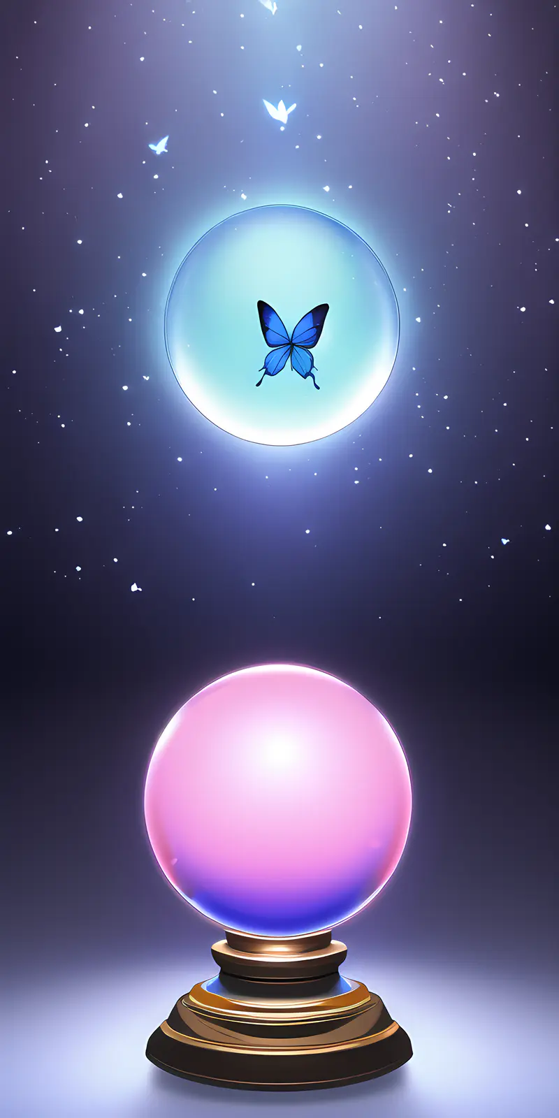 水晶球里的蝴蝶