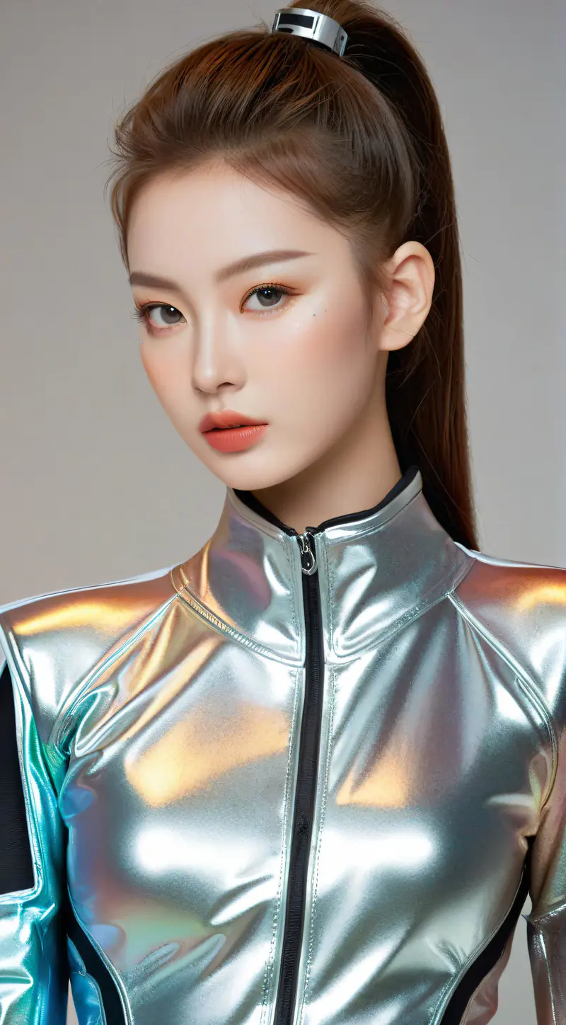 金属质感发光材料未来时尚