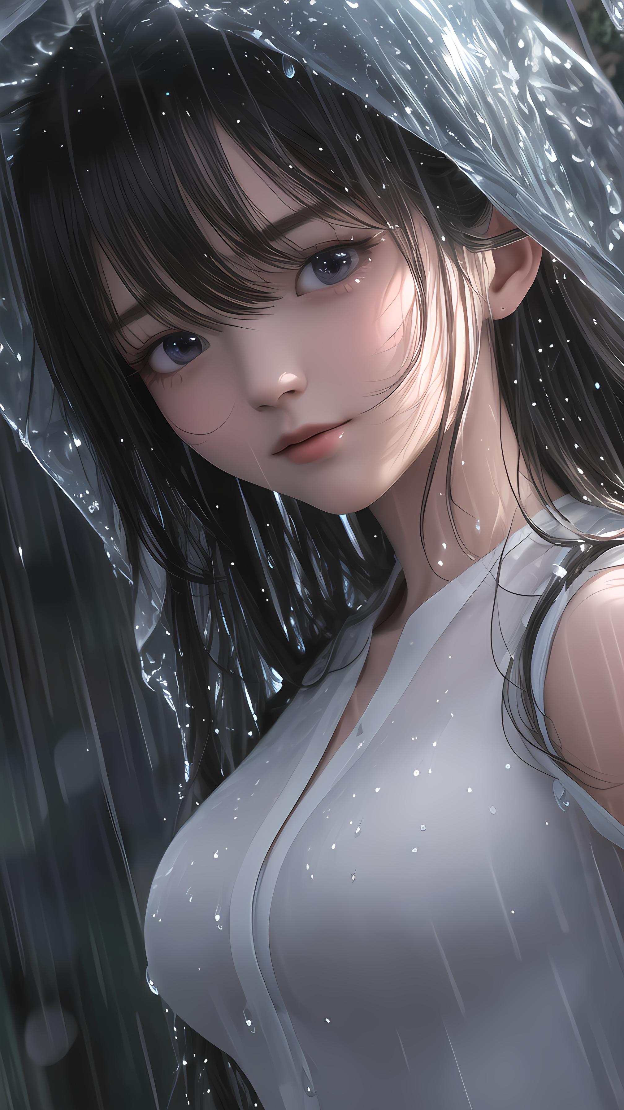 雨中女郎