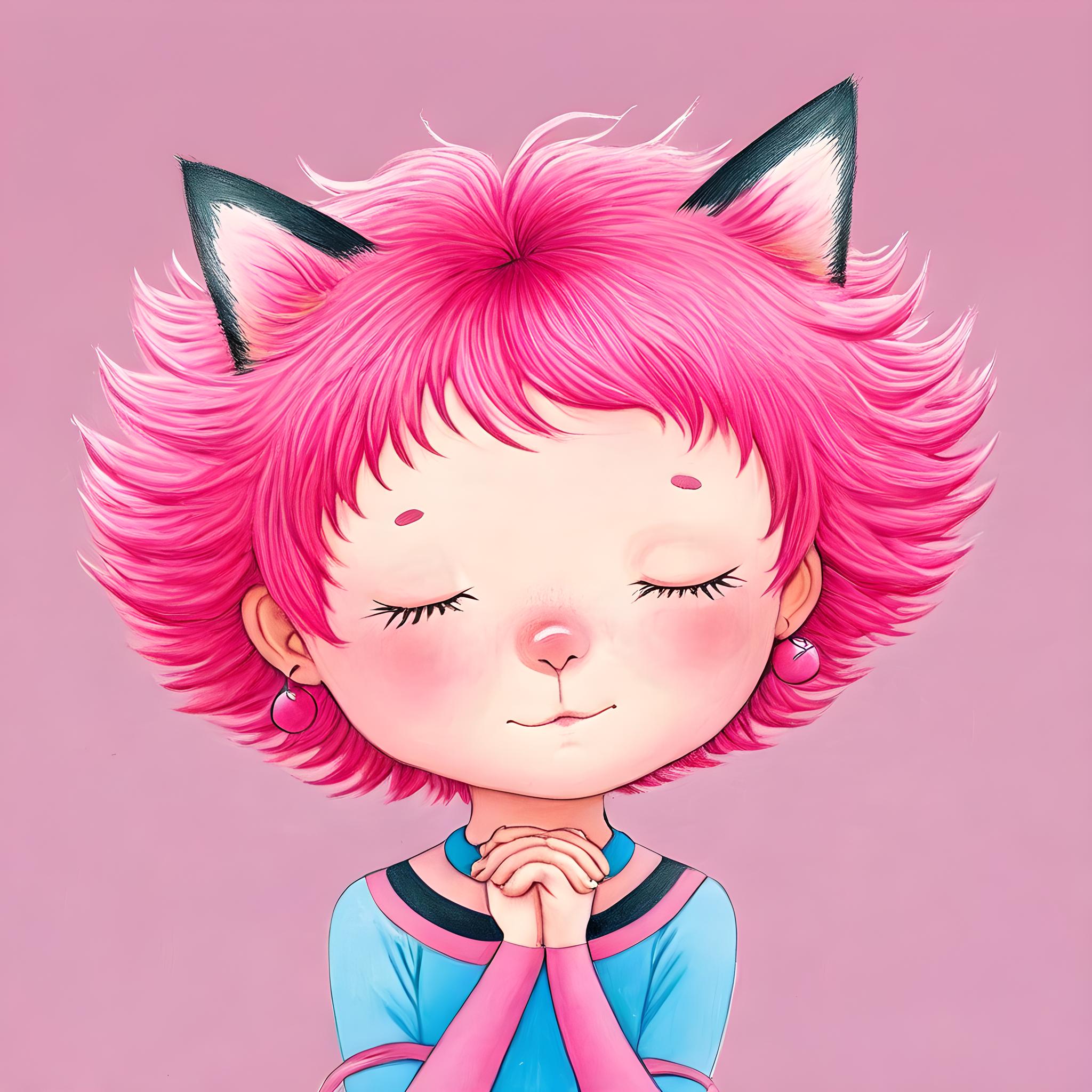粉红猫女孩