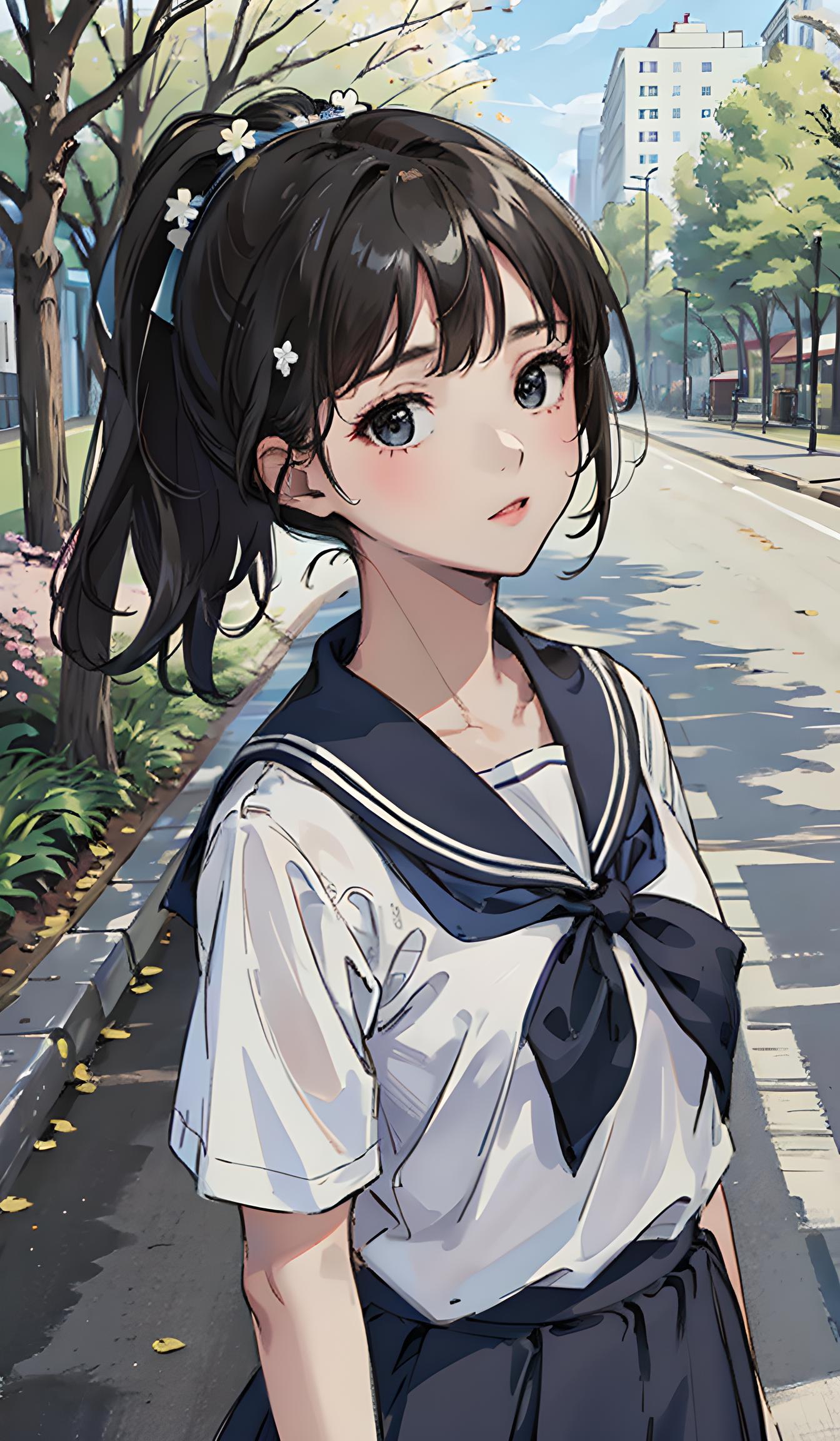 校服少女