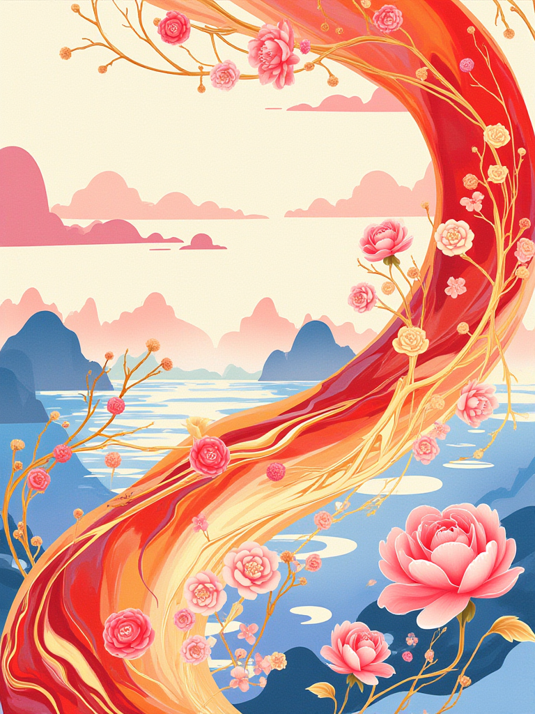 浙江与阿克苏地域特色的丝巾