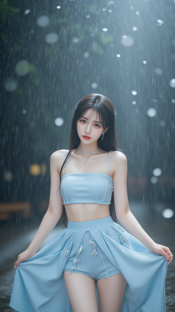 雨中女孩