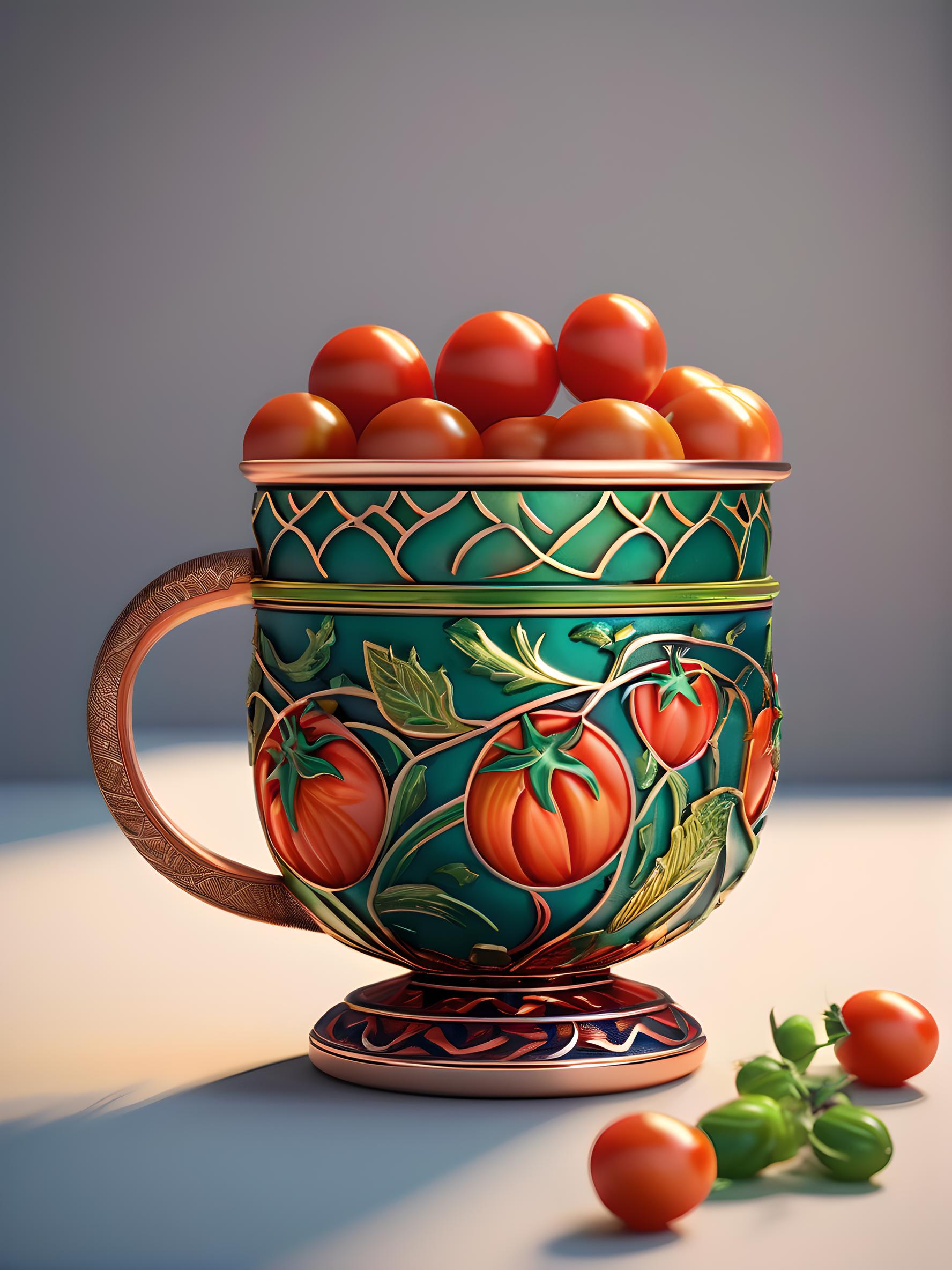 西域杯具设计—柿柿如意
