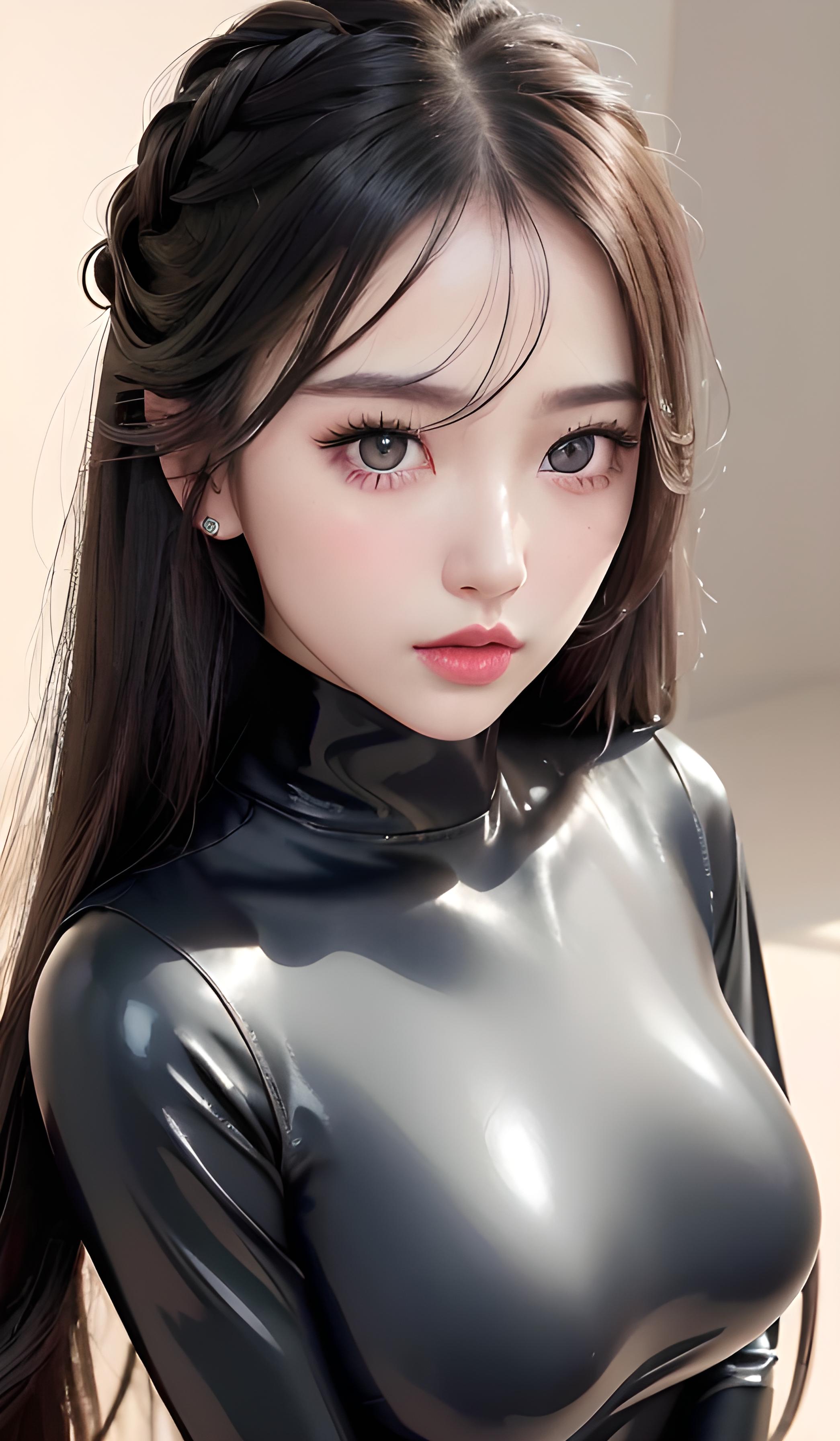 皮衣女