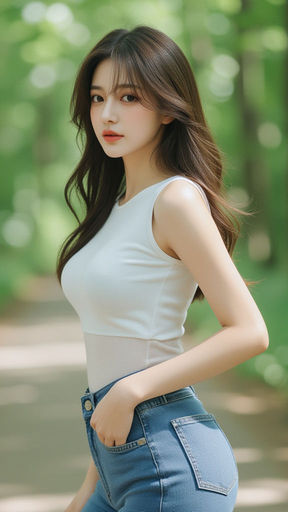 树林里女孩