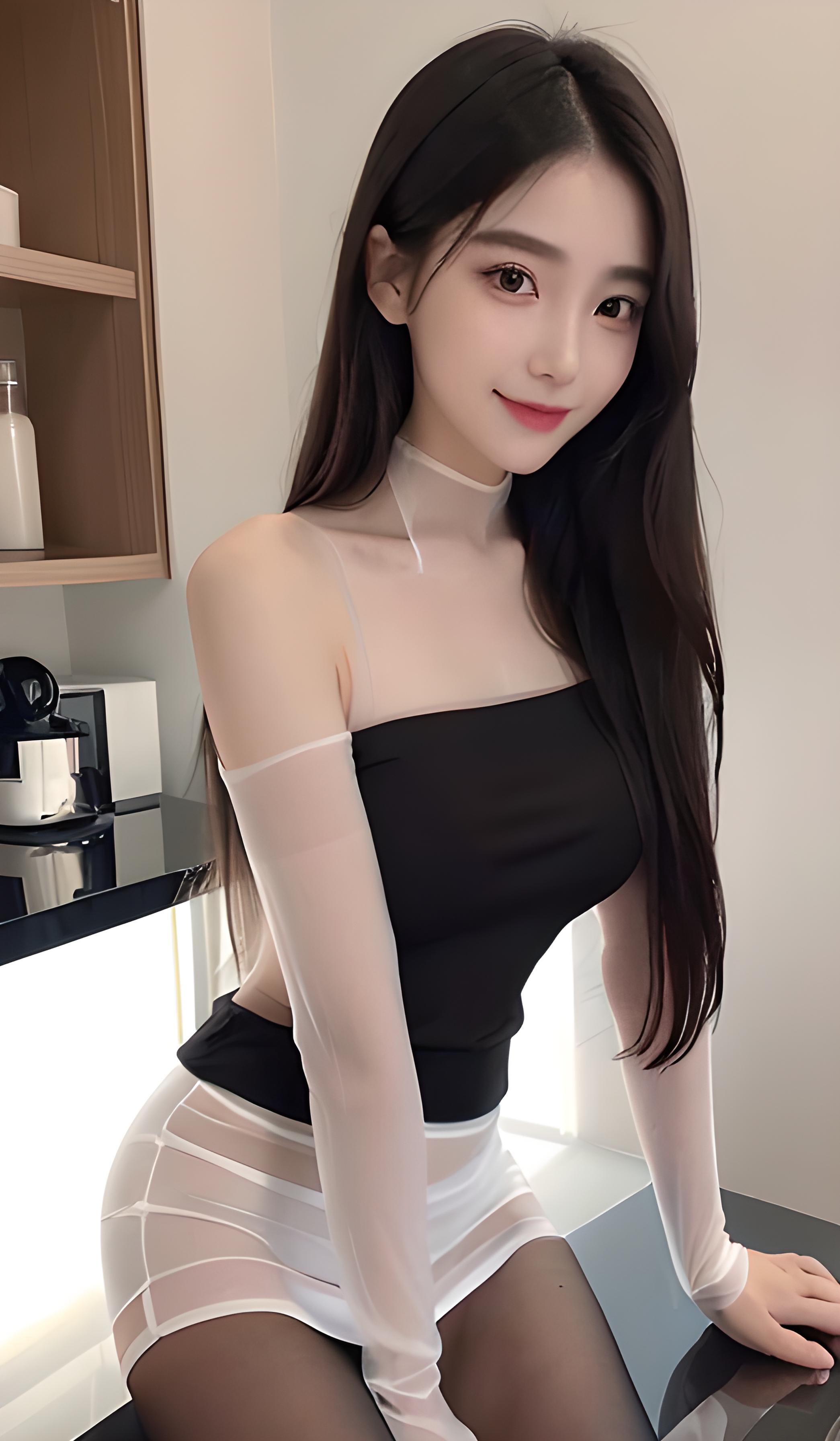 黑丝美女