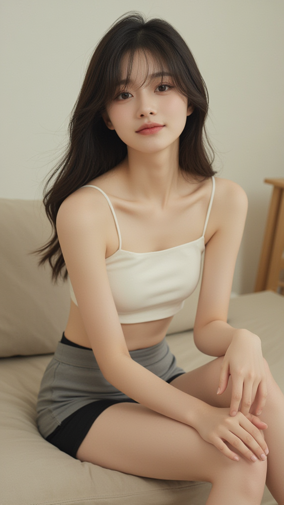 吊带衫女孩