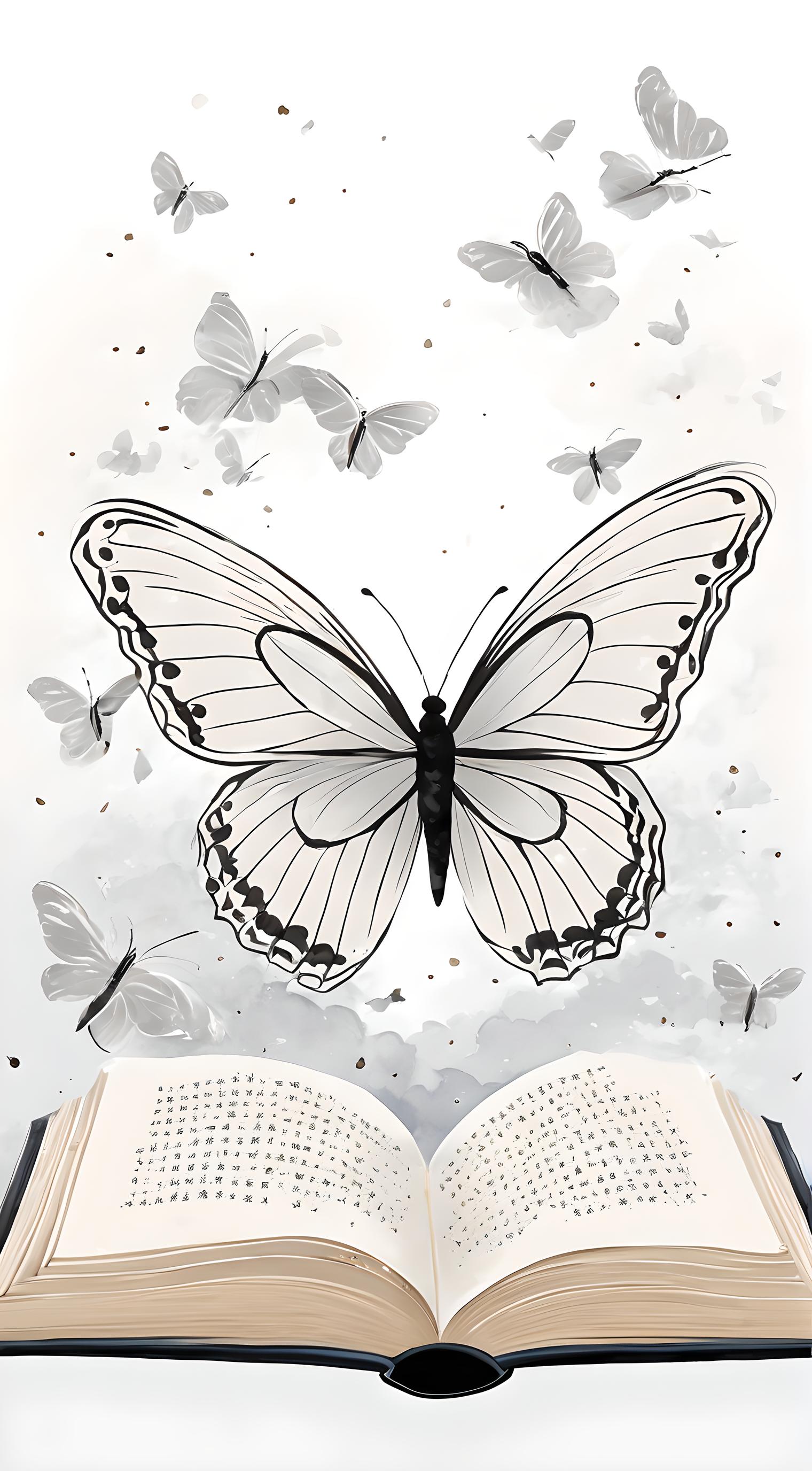 书和蝴蝶