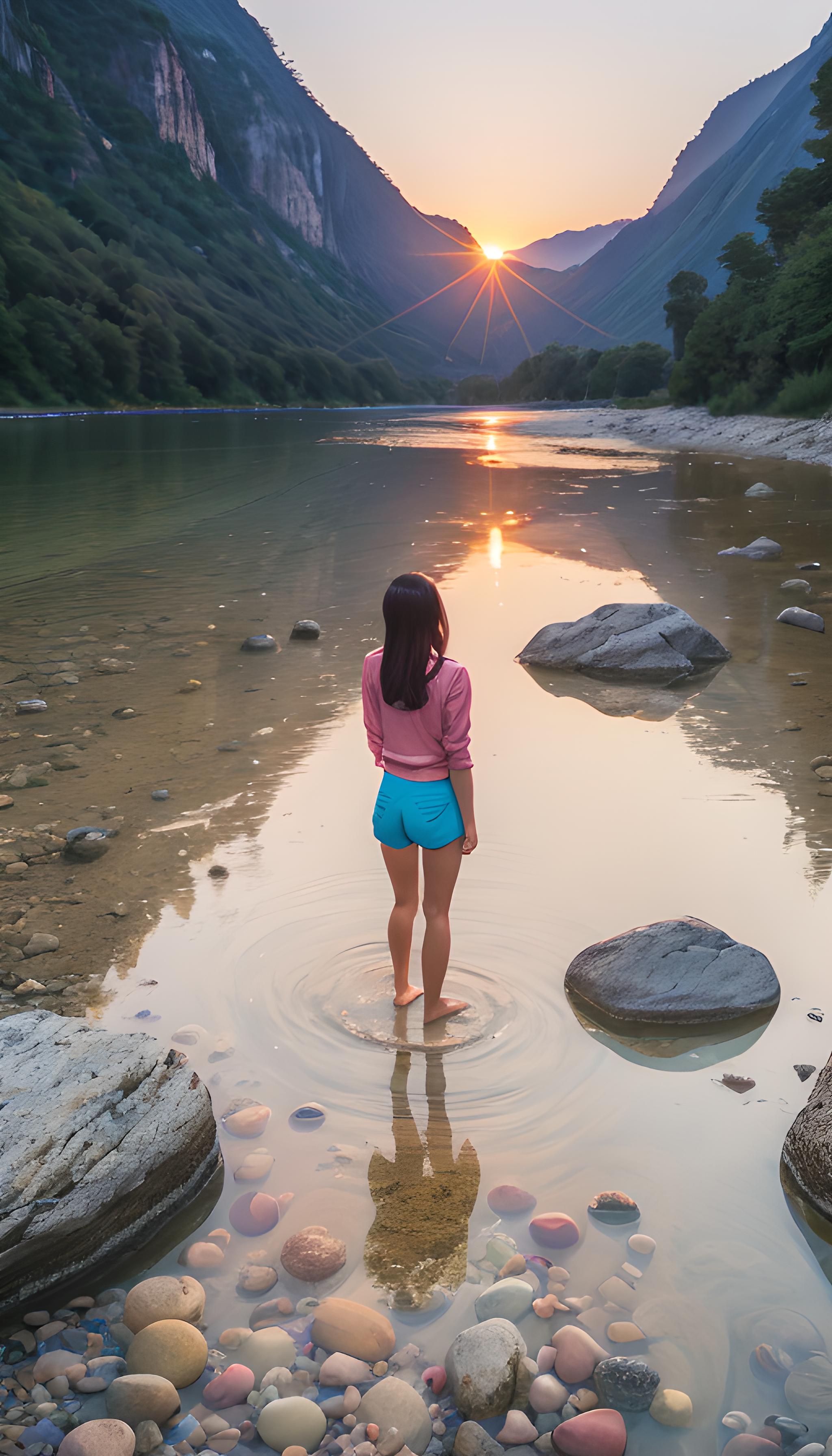 水边的女人