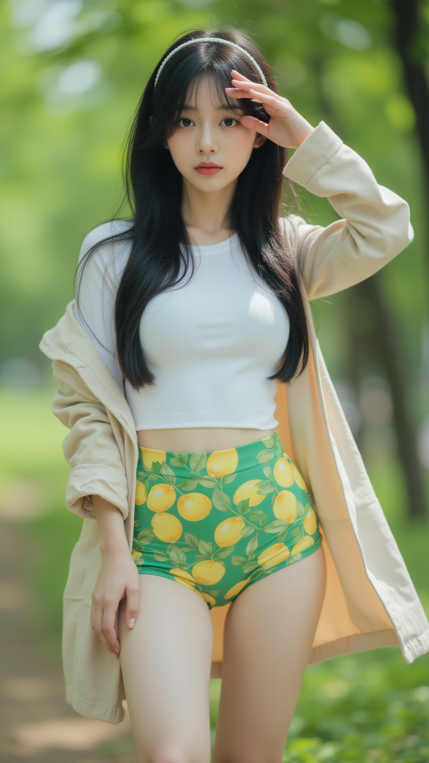 树林里的女孩