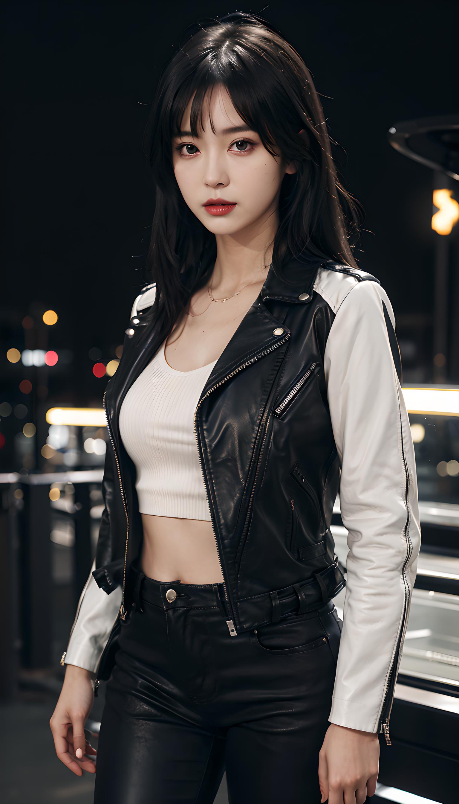 皮衣少女