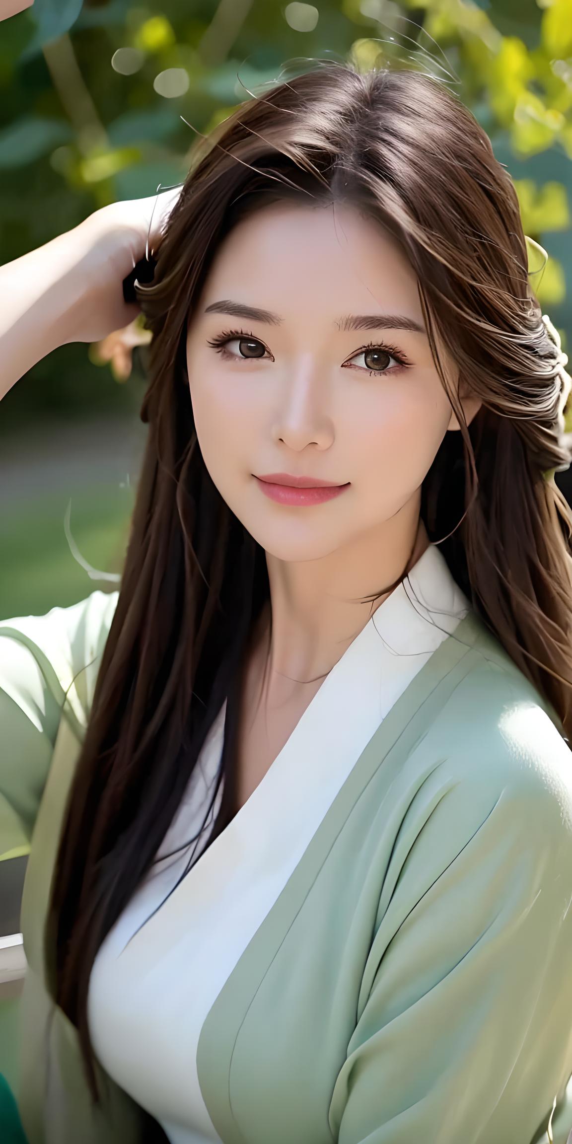 花海的美女