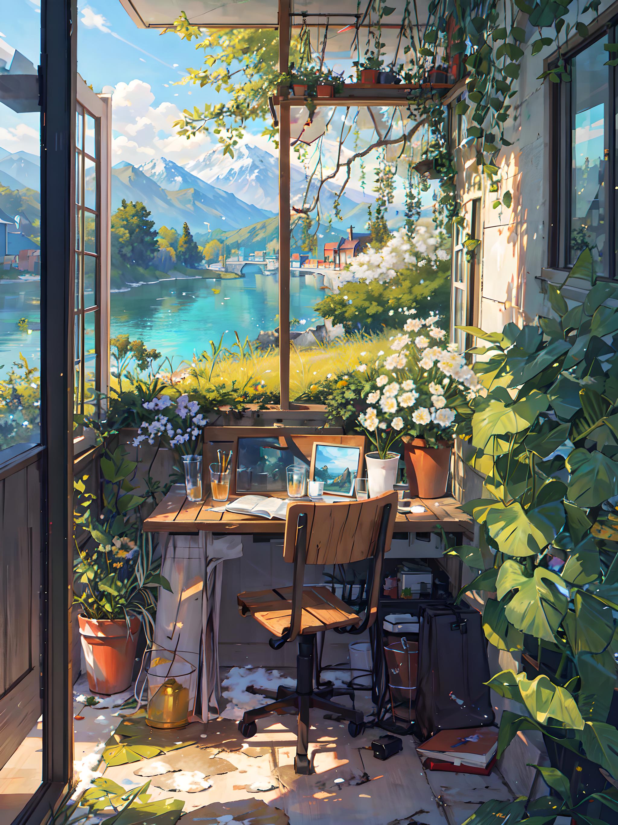 湖边小屋