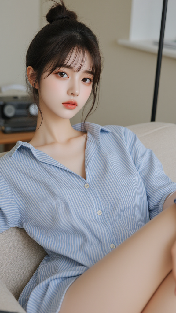 丸子头女孩