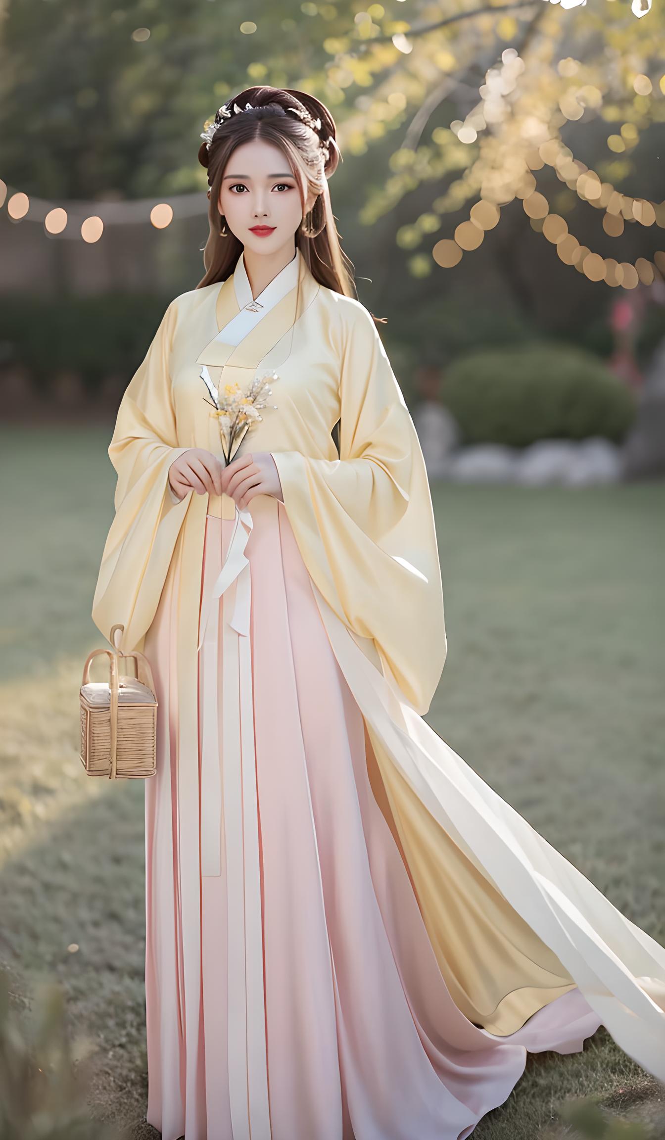 黄色仙子汉服